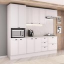 Ver imagem 1 de Armário de Cozinha Completa com Balcão Milla Light Carraro Branco
