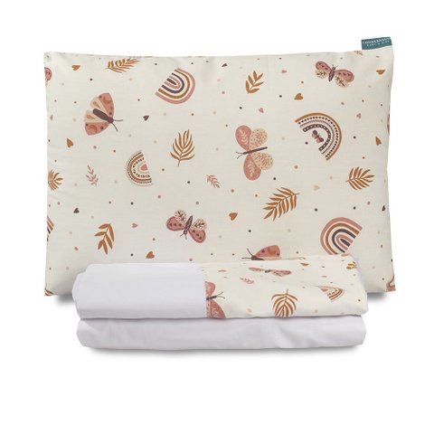 Jogo de Lençol Mini Cama 3 Peças 100% Algodão Montessoriano Moderninhos:hippie Chic