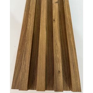 Painel Ripado Interno de Composto Plastico e Madeira Wpc 160242900 Cor Freijo