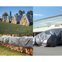 Ver imagem 4 de Lona Blackout Cinza/Prata 3x4 / 4x3 Impermeável 300 Micras Cobertura Festa Camping Cobertura