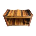 Ver imagem 2 de Banco Ripado Sapateira Madeira Demolição Banqueta Banco Jardim Minas Arte Própria Banco 70 Cm