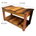 Ver imagem 3 de Banco Ripado Sapateira Madeira Demolição Banqueta Banco Jardim Minas Arte Própria Banco 70 Cm