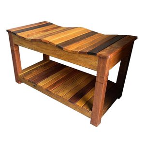 Banco Ripado Sapateira Madeira Demolição Banqueta Banco Jardim Minas Arte Própria Banco 70 Cm