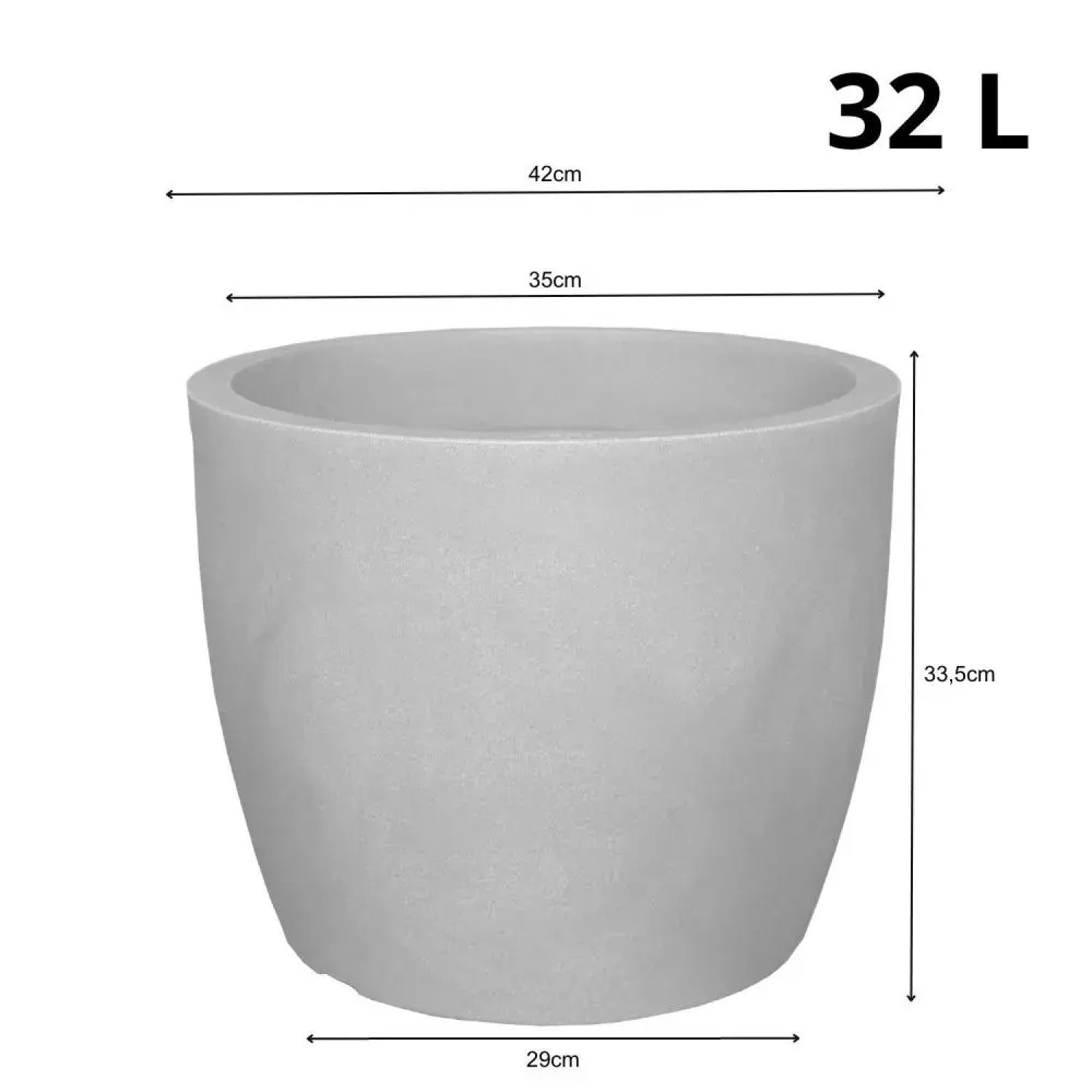 Vaso Liso Redondo 42 Japi - 3