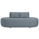 Ver imagem 6 de Sofá Orgânico Horizonte 3 Lugares 210cm Bouclé Azul Claro - Nexta Casa