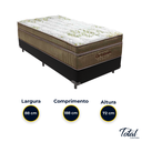 Ver imagem 3 de Cama Box Solteiro Preto e Colchão Gold Ultragel Molas Ensacadas Ortobom