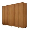 Ver imagem 1 de Guarda Roupa Ares 6 Portas de Bater 6 Gavetas MDF Cinamomo Leifer Móveis