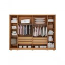 Ver imagem 3 de Guarda Roupa Ares 6 Portas de Bater 6 Gavetas MDF Cinamomo Leifer Móveis