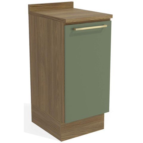 Armário de Cozinha Balcão 1 Porta 40cm com Tampo M621 Botanic Kappesberg