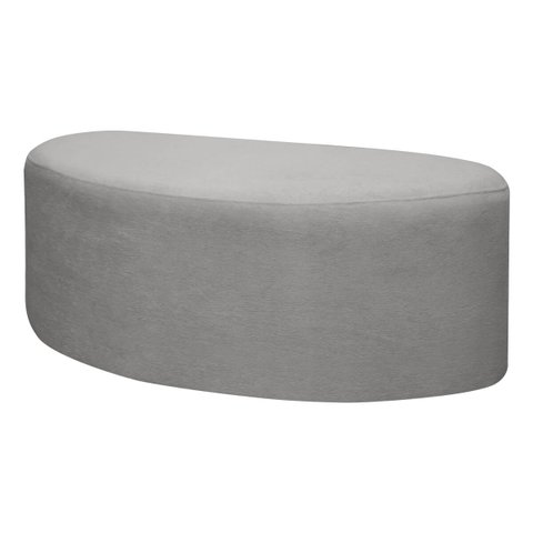 Puff Orgânico Palermo 100cm Bouclê - Sofa Store:bouclê Cinza