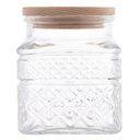 Ver imagem 3 de Porta Mantimentos de Vidro com Tampa em Madeira 600ml - Wolff