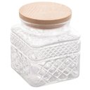 Ver imagem 2 de Porta Mantimentos de Vidro com Tampa em Madeira 600ml - Wolff