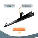 Ver imagem 4 de Kit 2 Perfilado Perfurado 38x38x1000 Mm #24 Cor Preta Trilho Spot