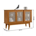 Ver imagem 4 de Balcão Buffet Detroit 3 Portas 3 Prateleiras Nature - Tebarrot