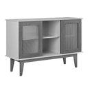 Ver imagem 3 de Balcão Buffet Detroit 3 Portas 3 Prateleiras Nature - Tebarrot