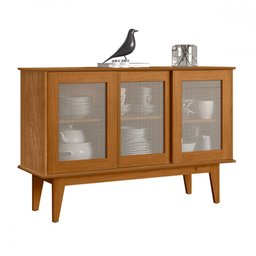 Balcão Buffet Detroit 3 Portas 3 Prateleiras Nature - Tebarrot - 2