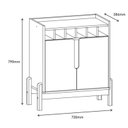 Ver imagem 3 de Adega Bar Com 2 Portas 75x79cm Lizz 