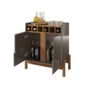 Ver imagem 5 de Adega Bar com 2 Portas Cinza/Perola/Cedro