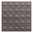 Ver imagem 1 de Kit 10 Pçs Piso Tátil Pvc 25x25 Alerta Cinza