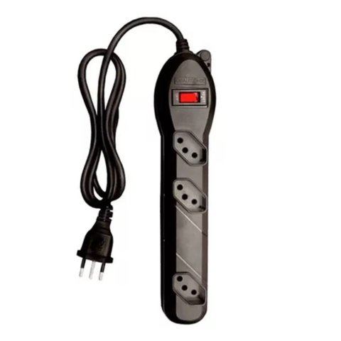 Filtro de Linha 3 Tomadas 10a Bivolt Cabo 1,2m Qualitronix