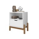 Ver imagem 2 de Mesa de Cabeceira 1 Gavetas 52x58cm Antares