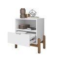 Ver imagem 5 de Mesa de Cabeceira 1 Gavetas 52x58cm Antares
