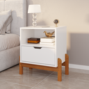 Ver mais imagens de Mesa de Cabeceira 1 Gavetas 52x58cm Antares Branco