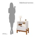 Ver imagem 5 de Mesa de Cabeceira 1 Gavetas 52x58cm Antares Branco