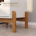 Ver imagem 7 de Mesa de Cabeceira 1 Gavetas 52x58cm Antares Branco