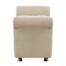 Recamier Baú Sapateira Louis 140x Suede Bege - Majú Deor - 2