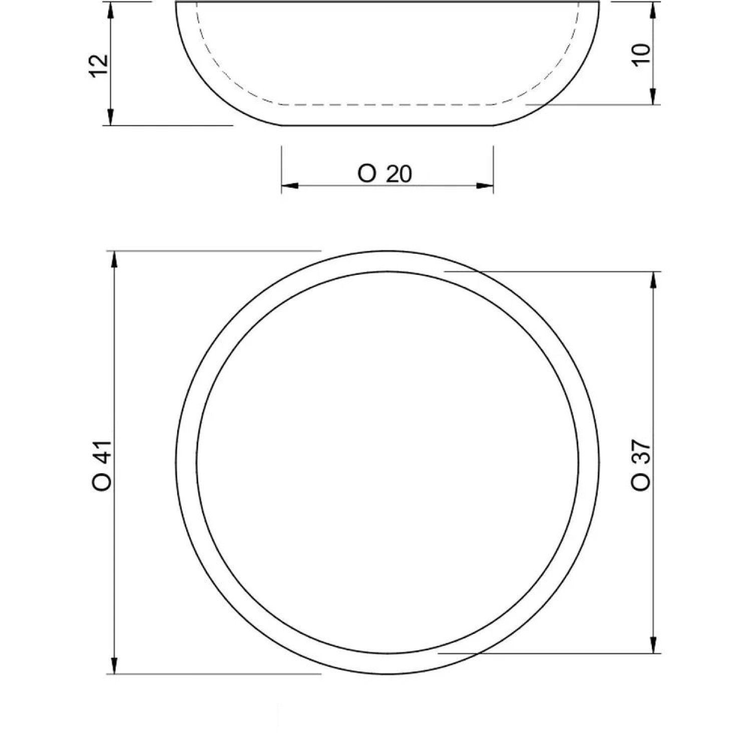 Vaso Baixo Redondo Floreira 41cm Europa Japi - 2
