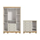 Ver imagem 4 de Quarto Infantil com Guarda-Roupa 4 Portas e Cômoda 1 Porta 100% MDF Mimo Espresso Móveis