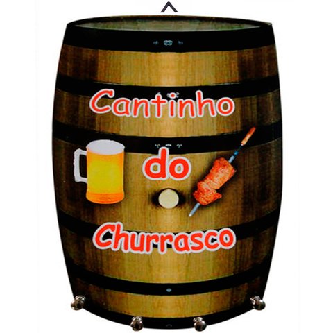Porta Chaves Barril Chaveiro Decorativo em Madeira - Cantinho do Churrasco