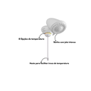 Ver imagem 2 de Chuveiro Ducha Multitemperaturas Spot 8t Jato Intenso Hydra:220v 6800w