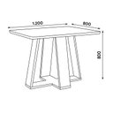 Ver imagem 4 de Mesa Jantar Lins 120 4 Cadeiras Esther Creme - Henn