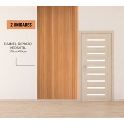 Painel Ripado Versátil: 02 Unid. 270x110cm Larg. Talatto Painéis - 4