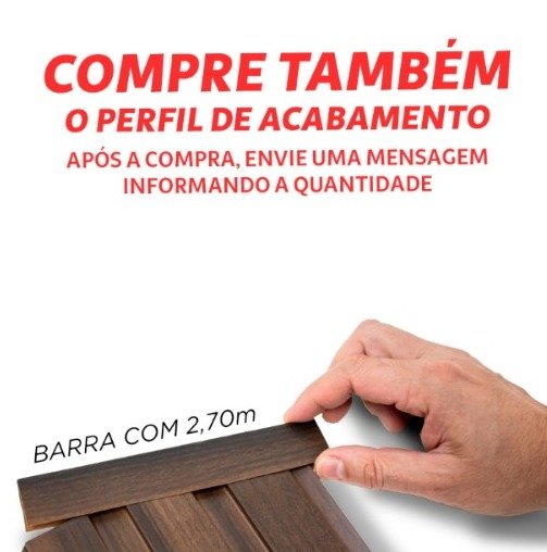 Painel Ripado Versátil: 02 Unid. 270x110cm Larg. Talatto Painéis - 6