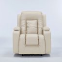 Ver imagem 5 de Poltrona do Papai Reclinável Elétrica Austin com Massagem Aquecimento Entrada Usb/usb-c Pu Bege G94