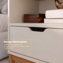 Ver imagem 6 de Mesa de Cabeceira 1 Gaveta 1 Nicho Antares Bege