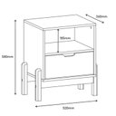 Ver imagem 3 de Mesa de Cabeceira 1 Gaveta 1 Nicho Antares 