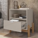 Ver imagem 4 de Mesa de Cabeceira 1 Gaveta 1 Nicho Antares 