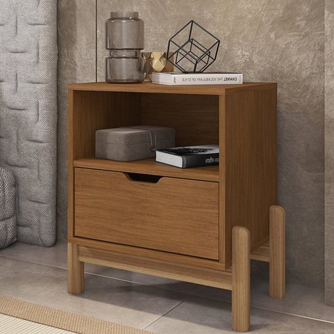 Mesa de Cabeceira 1 Gaveta 1 Nicho Antares 