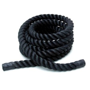 Corda Naval de Academia Treino Exercicio Funcional Retorcida de Polietileno 38mm com Pegada Revestid
