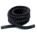 Ver imagem 1 de Corda Naval de Academia Treino Exercicio Funcional Retorcida de Polietileno 38mm com Pegada Revestid