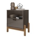 Ver imagem 3 de Mesa de Cabeceira 1 Gaveta 1 Nicho Antares Cinza