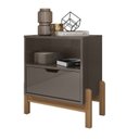 Ver imagem 3 de Mesa de Cabeceira 1 Gaveta 1 Nicho Antares Cinza