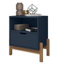 Ver imagem 3 de Mesa de Cabeceira 1 Gaveta 1 Nicho Antares Azul