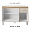 Ver imagem 5 de Balcao sem Tampo para Pia 120cm 9430 Savana Off White Mobbs