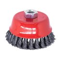 Ver imagem 1 de Escova Copo Trançada Aeme 4 Pol (100mm) Rosca 5/8 50 Unidades
