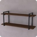 Ver mais imagens de Prateleira Estilo Industrial Banheiro Parede Gnd Pm 80cm